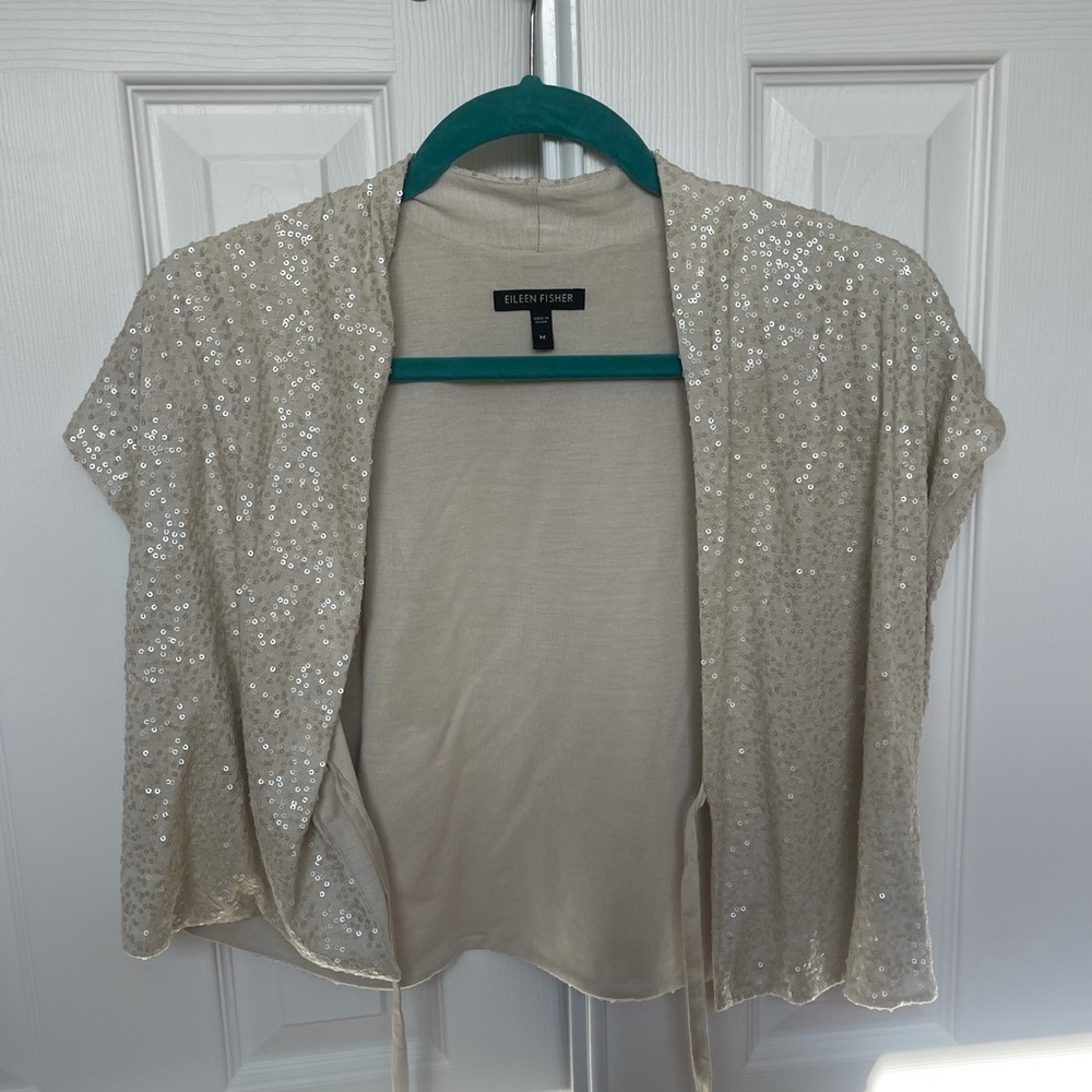 Eileen Fisher Sparkly Cardigan Size M